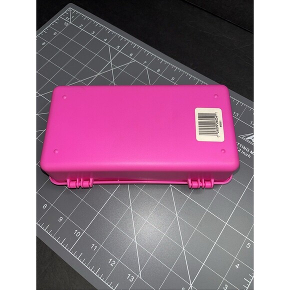 Vintage Y2K 2605 Mini Caboodles Makeup Case Organizer Pink Small 8x4 With Mirror - Picture 6 of 9